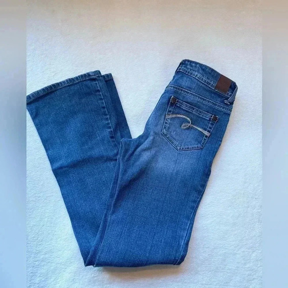 Justice Girls Bootcut Jeans Size 14 Short - Distressed - Picture 2 of 5